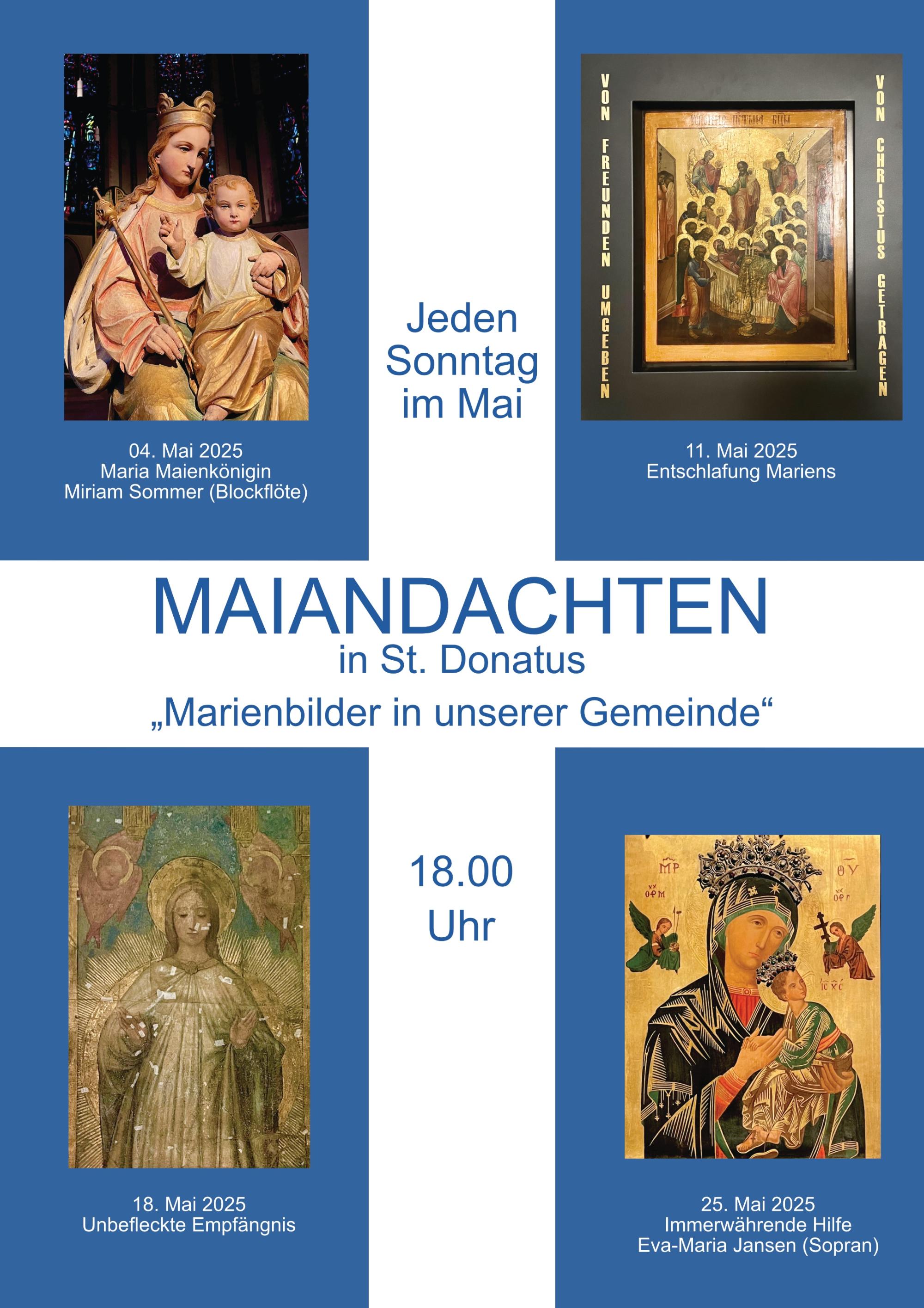 Maiandachten St. Dontaus 2025