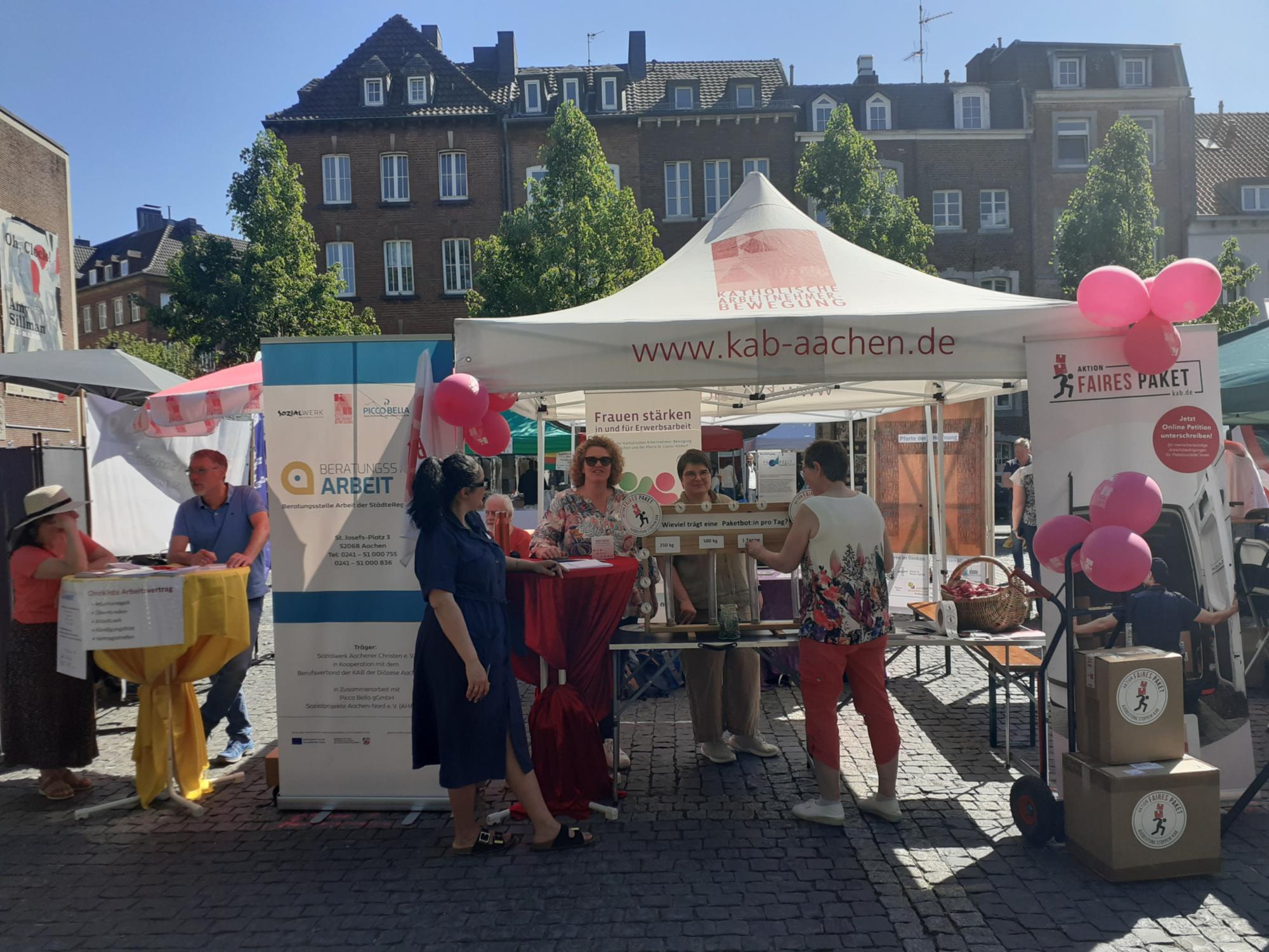 1. Mai 2025: Infostand Katschhof Aachen